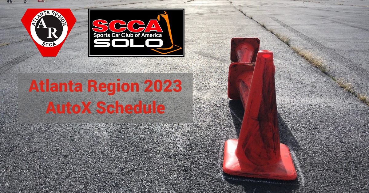 2023 Atlanta Region SCCA Autocross Schedule Announced ShiftAtlanta